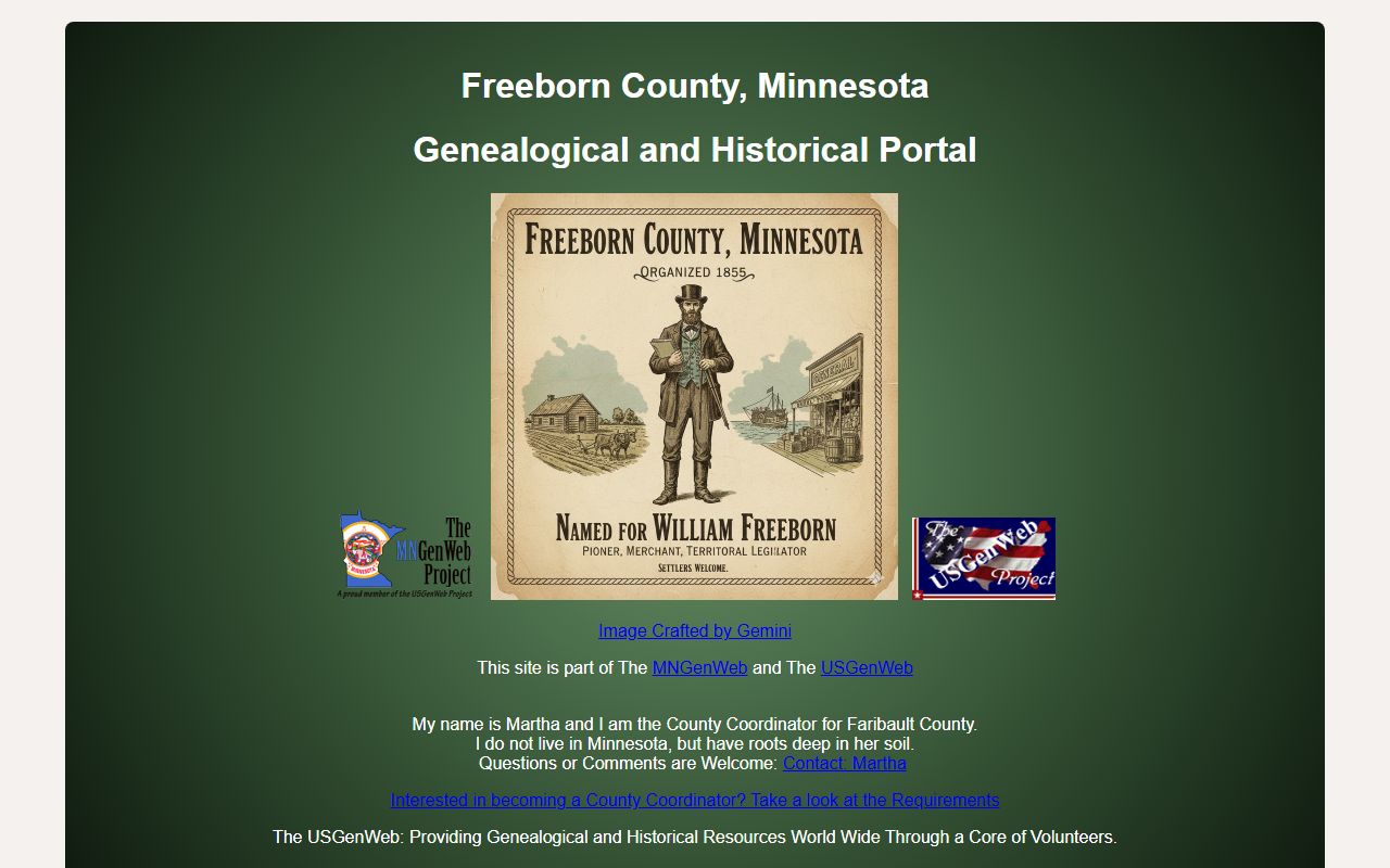 Freeborn County Recorder office handling death certificates and obituary records in Albert Lea
