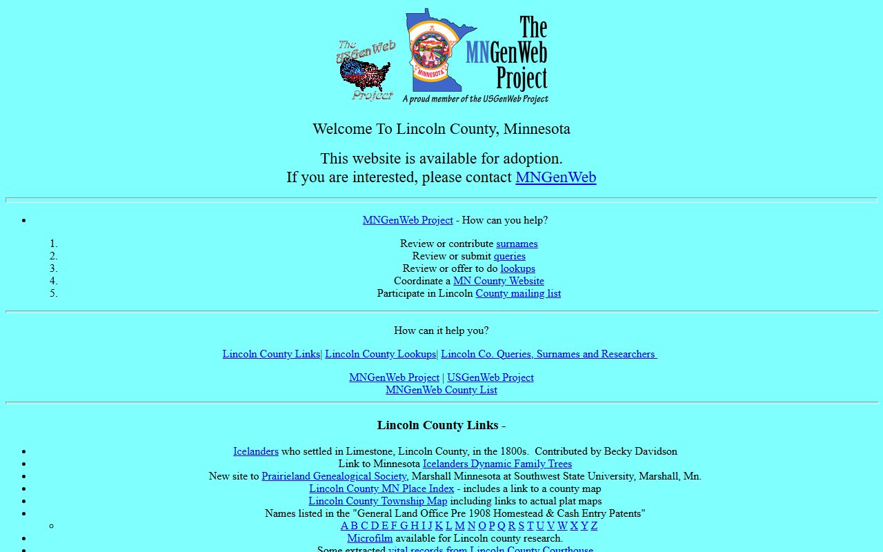 Lincoln County obituary records recorder office Ivanhoe Minnesota