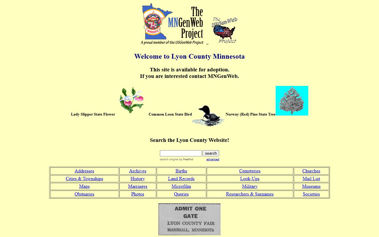 Lyon County obituary records recorder office Marshall Minnesota