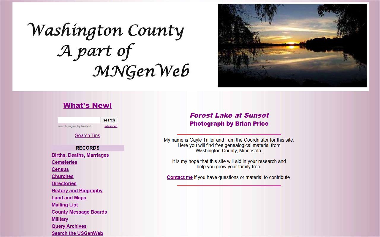 Washington County Historical Society obituary and death records collection